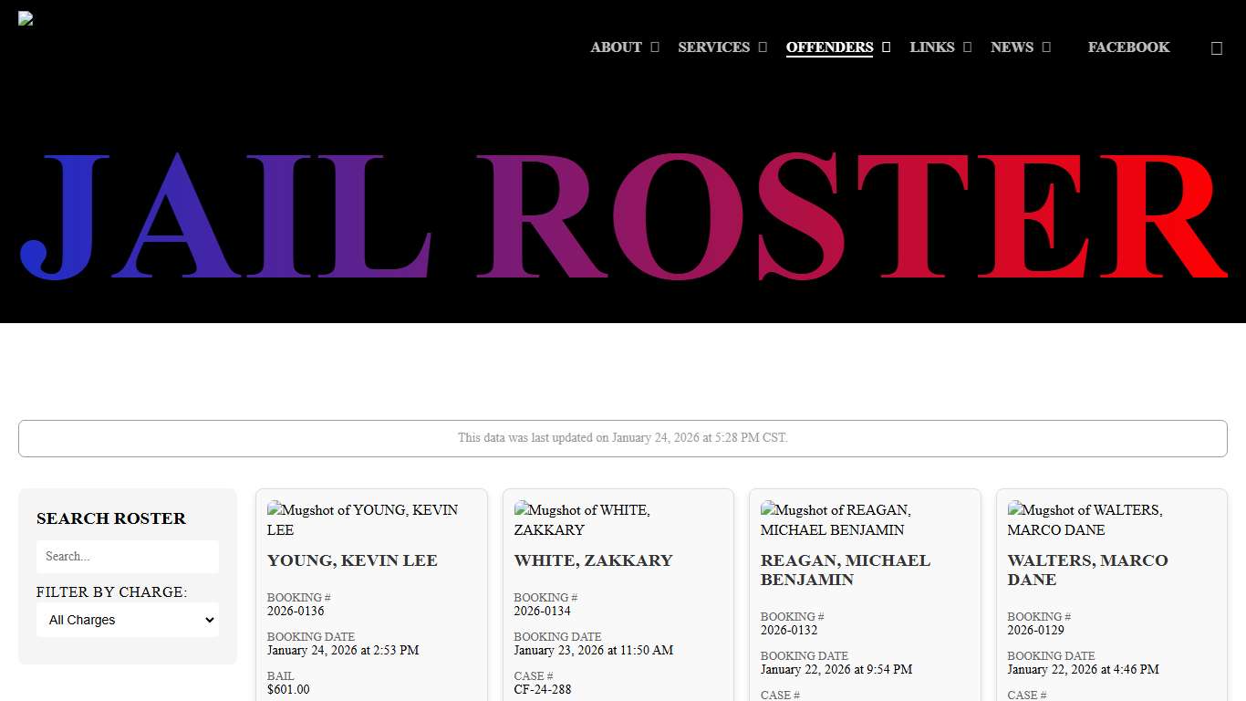 Jail Roster - Pittsburg County Sheriff's Office